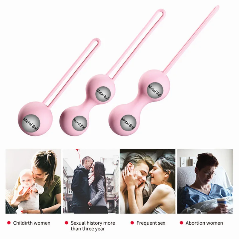 Silicone vaginal balls for woman Postpartum Kegel Ball Puss Tightening massager Ball Exercise Machine Geisha Anal Sex Adult,kegel balls