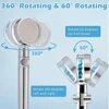 High-Pressure Shower Head Handheld Turbo Fan Showerhead With 5 Filters Water Saving Spray Rainfall Shower Bathroom Accessories 3