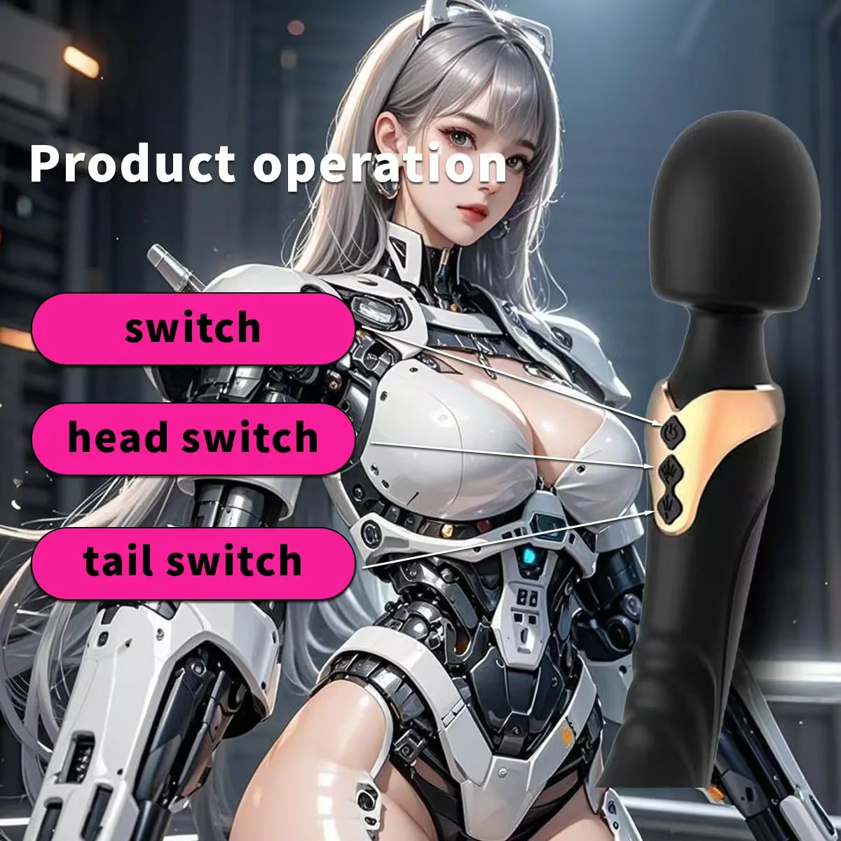Vaginal Vibrators Dildos Dual Motor Silicone Av Magic Wand G-spot Sex Toy Powerful Massager For Women Clitoris Stimulator For Adults 18+