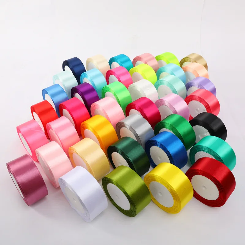 Vibrant Satin Ribbon Collection for DIY Crafts - Assorted Colors