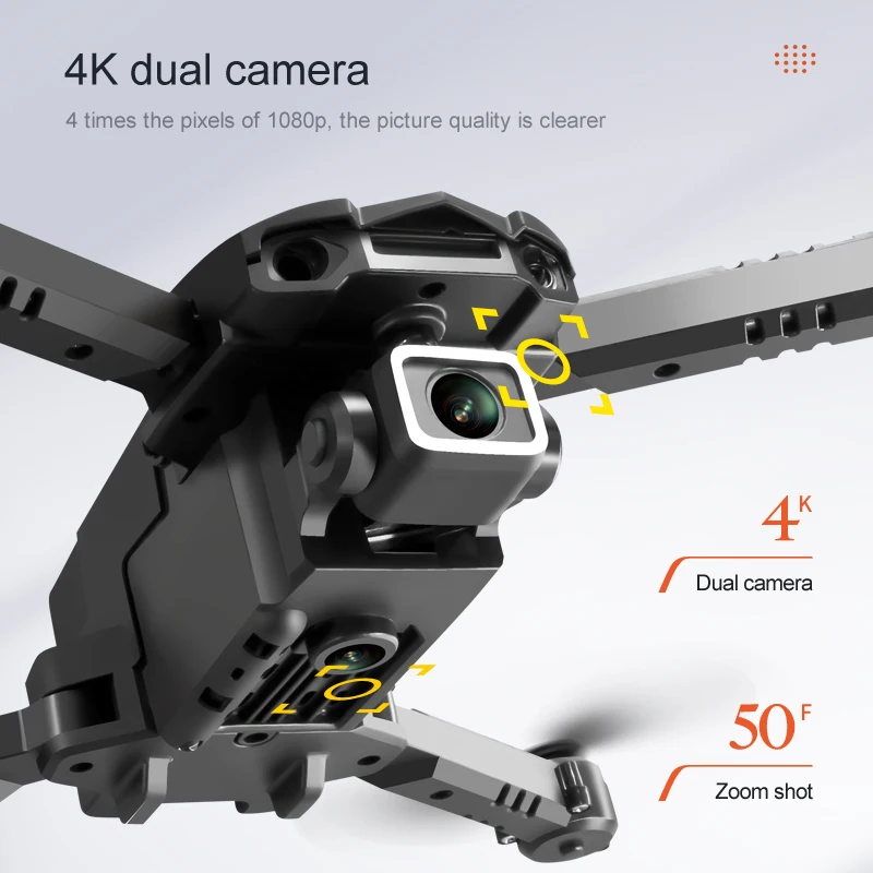 FPV 미니 S128 드론, 4K 전문 카메라 높이 고정, RC 접이식 쿼드콥터 드론, 장애물 회피 장난감 선물, 2024 신제품
