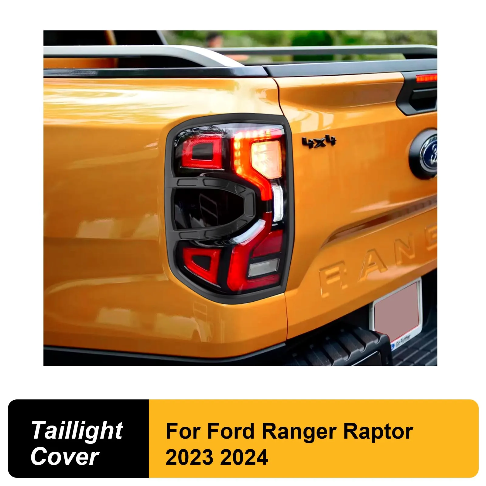 

Next Gen Accessories For Ford Ranger Raptor T9 2023 2024 Tail Lights Cover Trim Guard Rear Lamp Hood