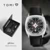 TOMI 2024 New 2PCS Men's Watch Bracelet Gift Set Luxury Business Versatile Calendar Men's Quartz Watch and Watch Gift Reloj 1