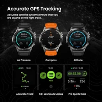 New Zeblaze Stratos 2 Plus GPS Smart Watch 1.43'' AMOLED Display Compass Barometric Altimeter Bluetooth Phone Calls Smartwatch 2