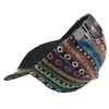 Women's Colorful Fashion Boho Hippie Hat Men's Retro Baseball Cap Striped Geometric Pattern 3