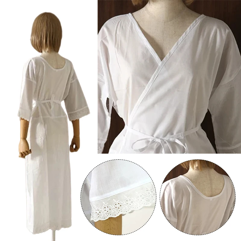 White Juban Japanese Kimono Yukata Haori Undergarment Cotton Lace Flower Kimono Lining Dress Kimonos Inner Wear Accessories