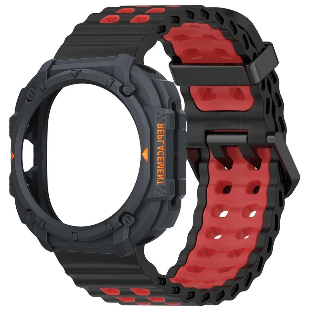 Premium Silicone Sport Band & Protective Case for 47mm Smartwatch - Durable Strap & Bracelet Cover