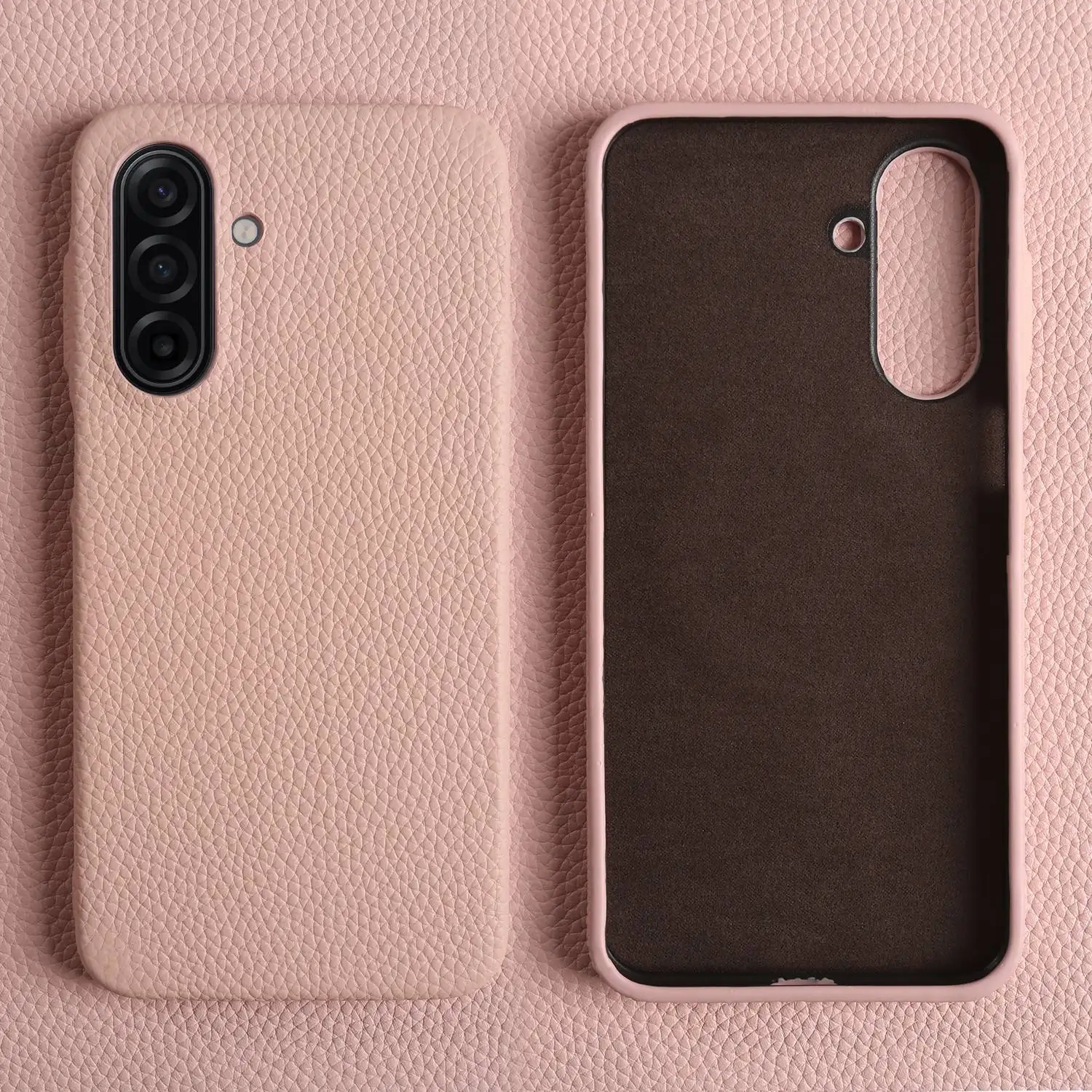 Luxury Genuine Leather Full Wrap Shockproof Phone Case - Premium Back Cover