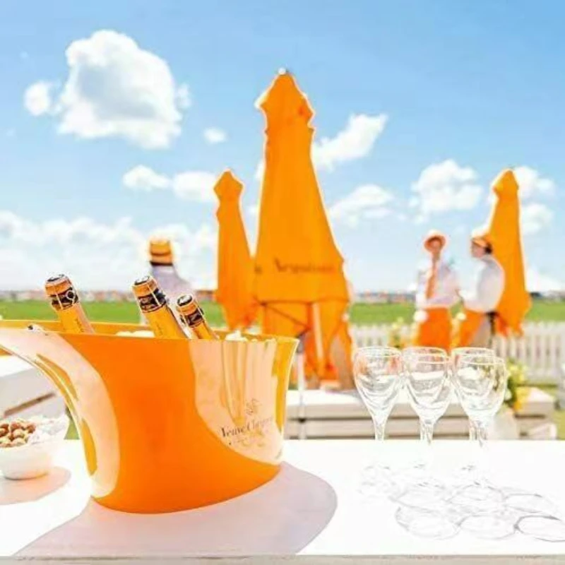 XL Orange Bucket Acrylic Champagner Eimer neu Champagne Buckets