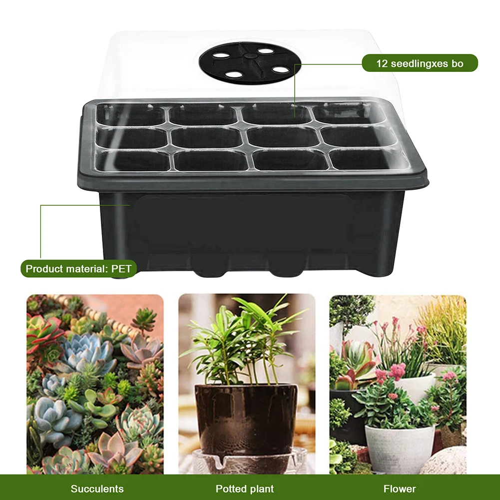Lot De 200 Mini Plateaux De Semis Réutilisables 10 Cellules – 28x13 Cm Pour Pépinière & Jardinage