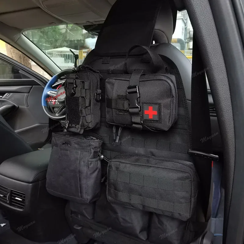 

High Quality 1000D Anti-Scratch Multi-Purpose Pouches Car Seat Back Organizers Water Cover First Aid Pouch For All Vehicles