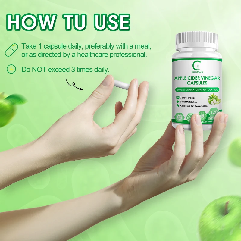 Apple Cider Vinegar Multivitamin Capsule , Apple Citrus, With Cider Vinegar + Folic Acid, Natural