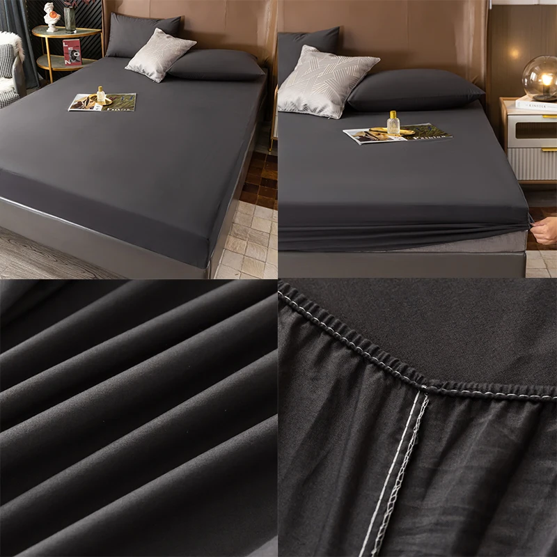 Lenzuolo con angoli coprimaterasso impermeabile copriletto colorato tasca  profonda traspirante per 30CM 1 pz cobertores de cama - AliExpress