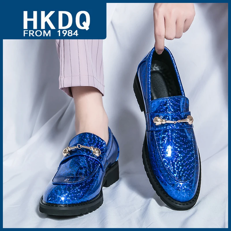 Leather Shoes Men Dress Shoes Slip-on Moccasins