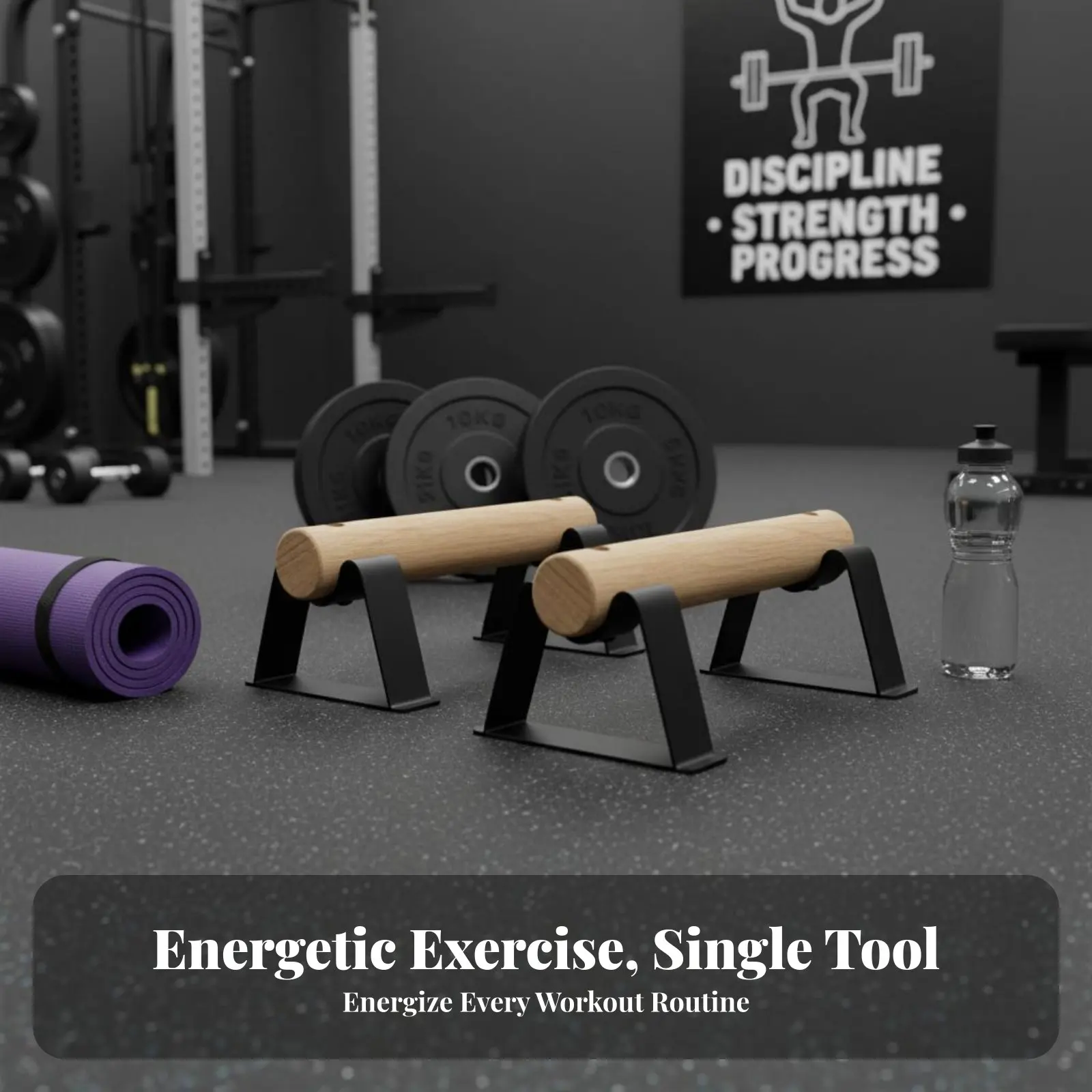 Stable Handle 2 Pieces Push up Stands Stable Triangular Design Pushup Handles ...