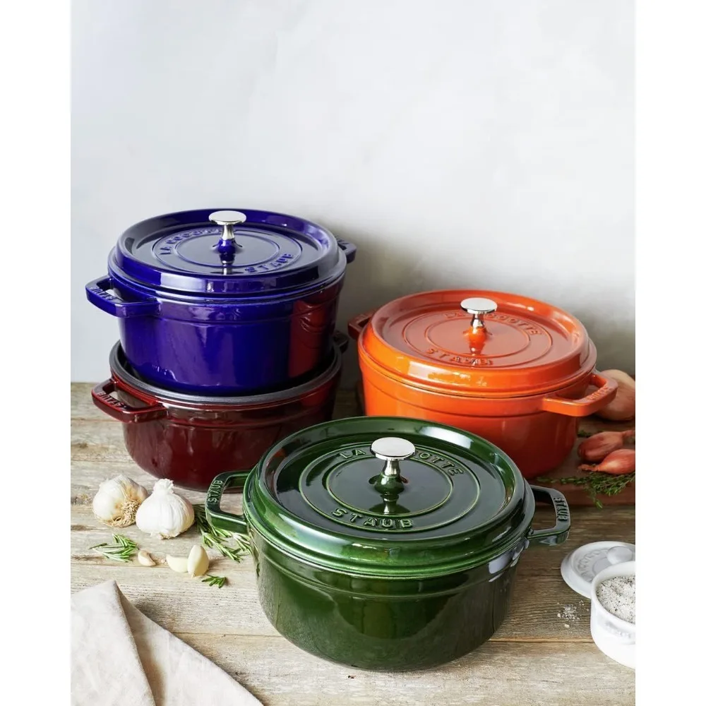 4-Qt Cast Iron Round Dutch Oven 4