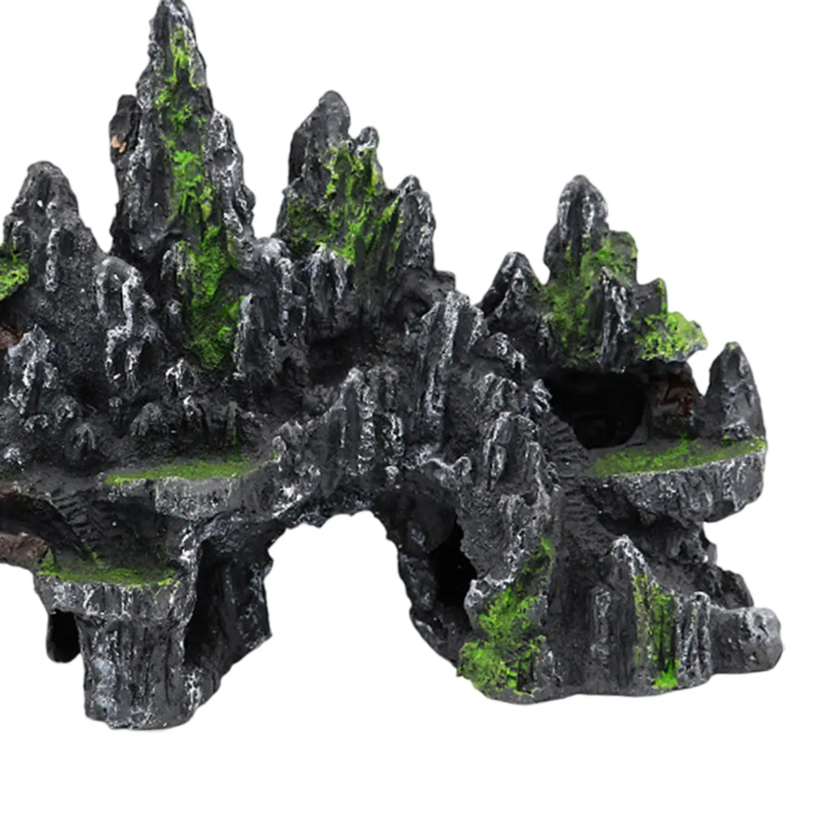 Aquarium Rockery Landscaping Multifunctional Realistic Aquarium Mountain View Stone for Micro Landscape Porch Yard Lawn Garden