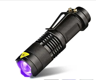 395nm UV Flashlight – Mini Blacklight For Detecting Pet Stains, Scorpions, AC Leaks & Hotel Inspections
