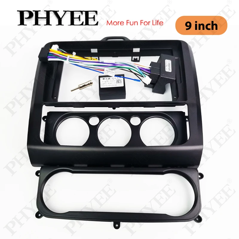 Car Radio Panel 2 Din Car Radio Frame Fit for Ford Focus 2 S