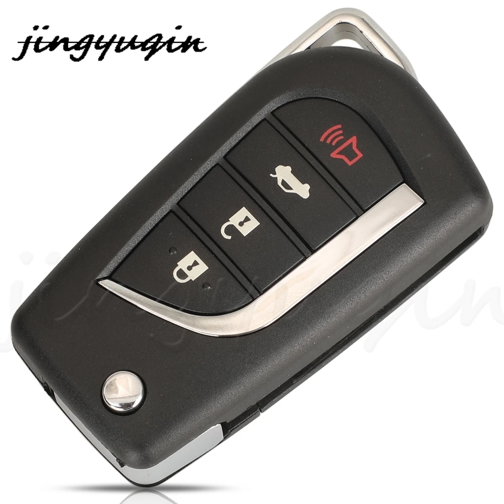 Jingyuqin HYQ12BGF 원격 자동차 키 포브, 도요타 캠리 코롤라 와일더 레빈 RAV4 프론트 랜더 2018-2022, 433MHz FSK 8A 칩