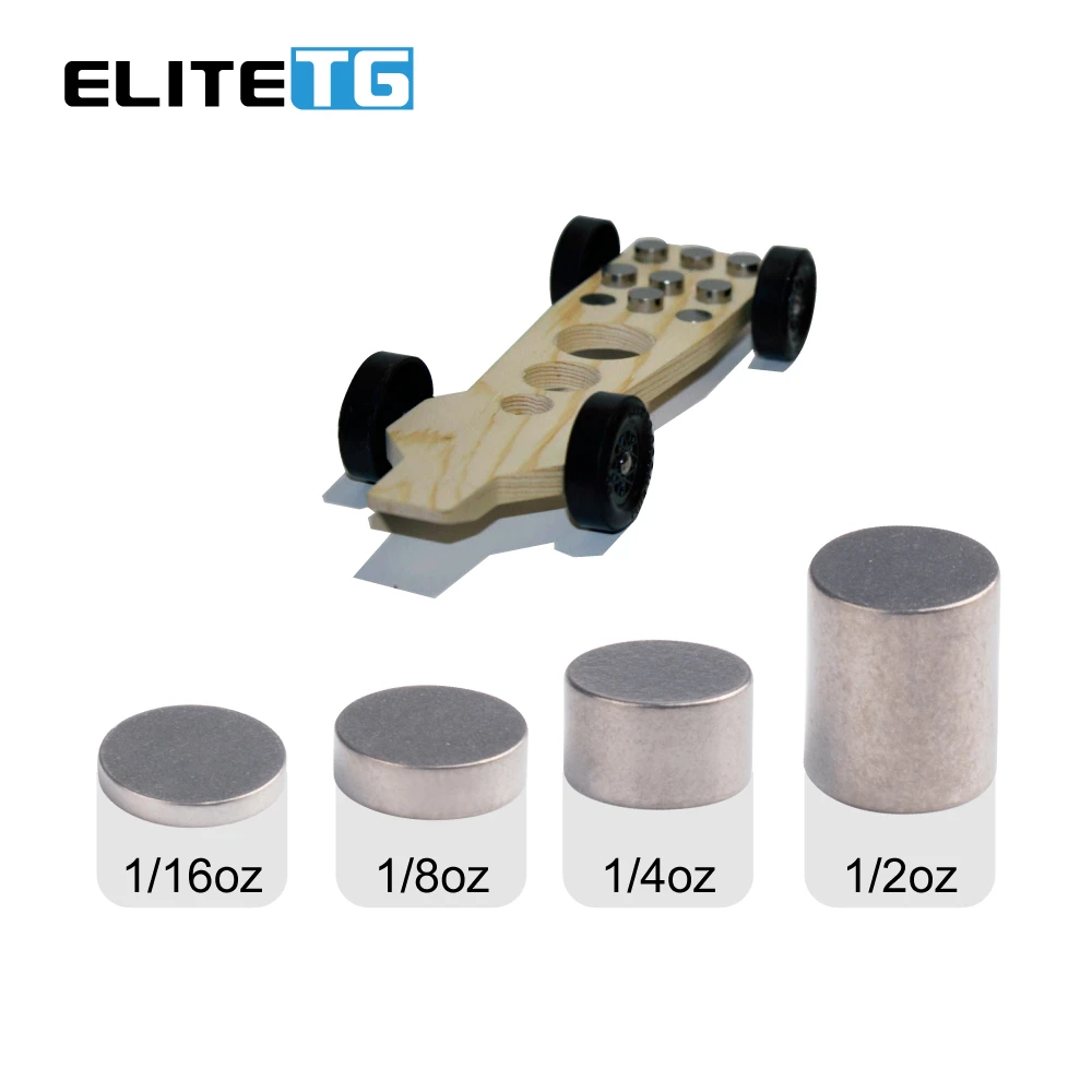 Elite TG 10PCS Tungsten Weight tungsten block Pinewood Derby Car