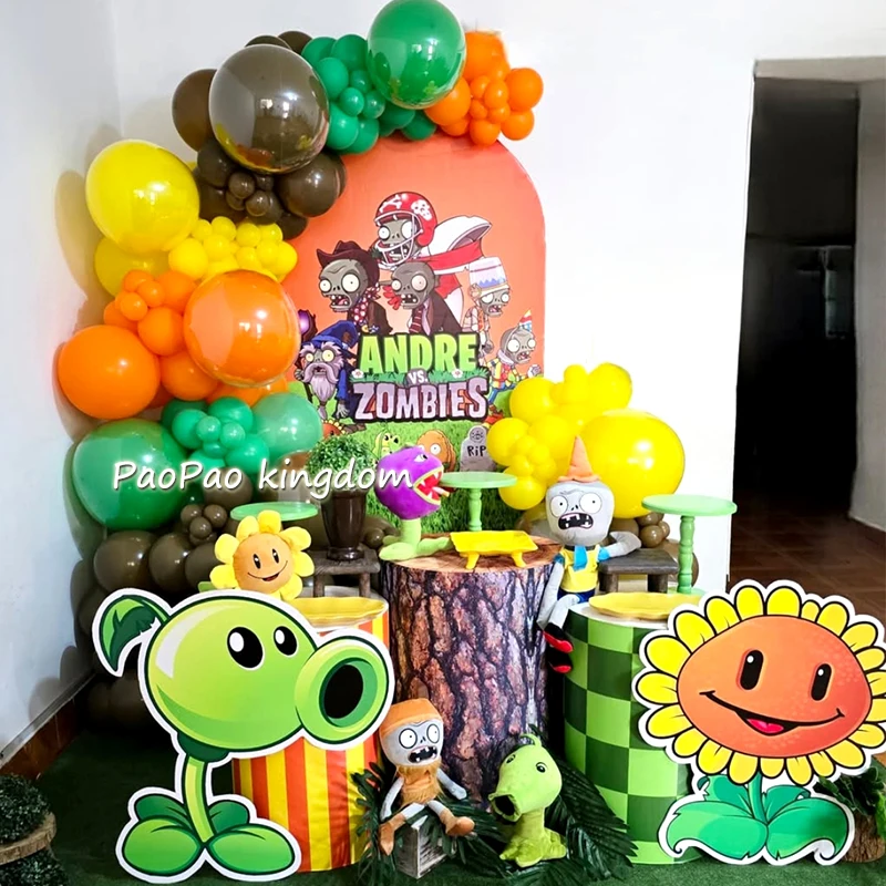 Plants Vs Zombies Balloon Arch Kit - Kids Party & Room Decoration Set