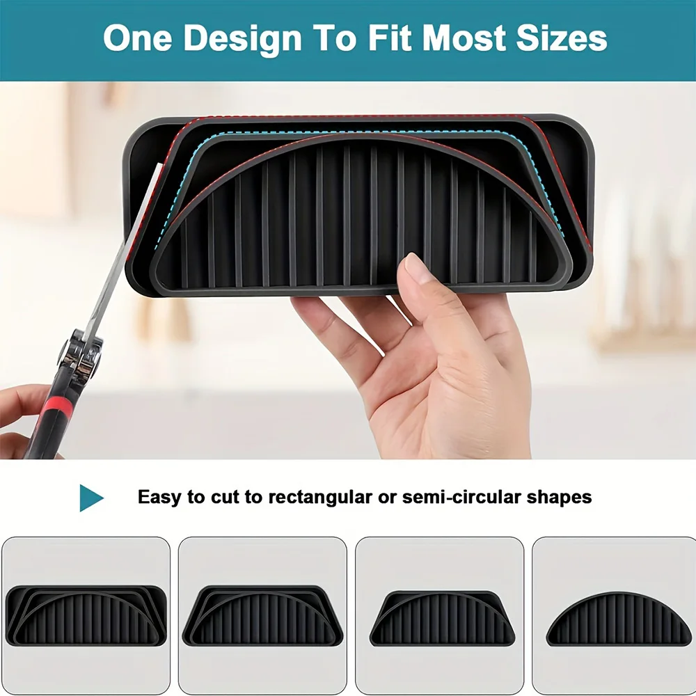 1pcs Water Dispenser Anti-overflow Silicone Mat Drip Tray Coffee Machine Refrigerator Drain Mat Kitchen Sponge Drain Tray