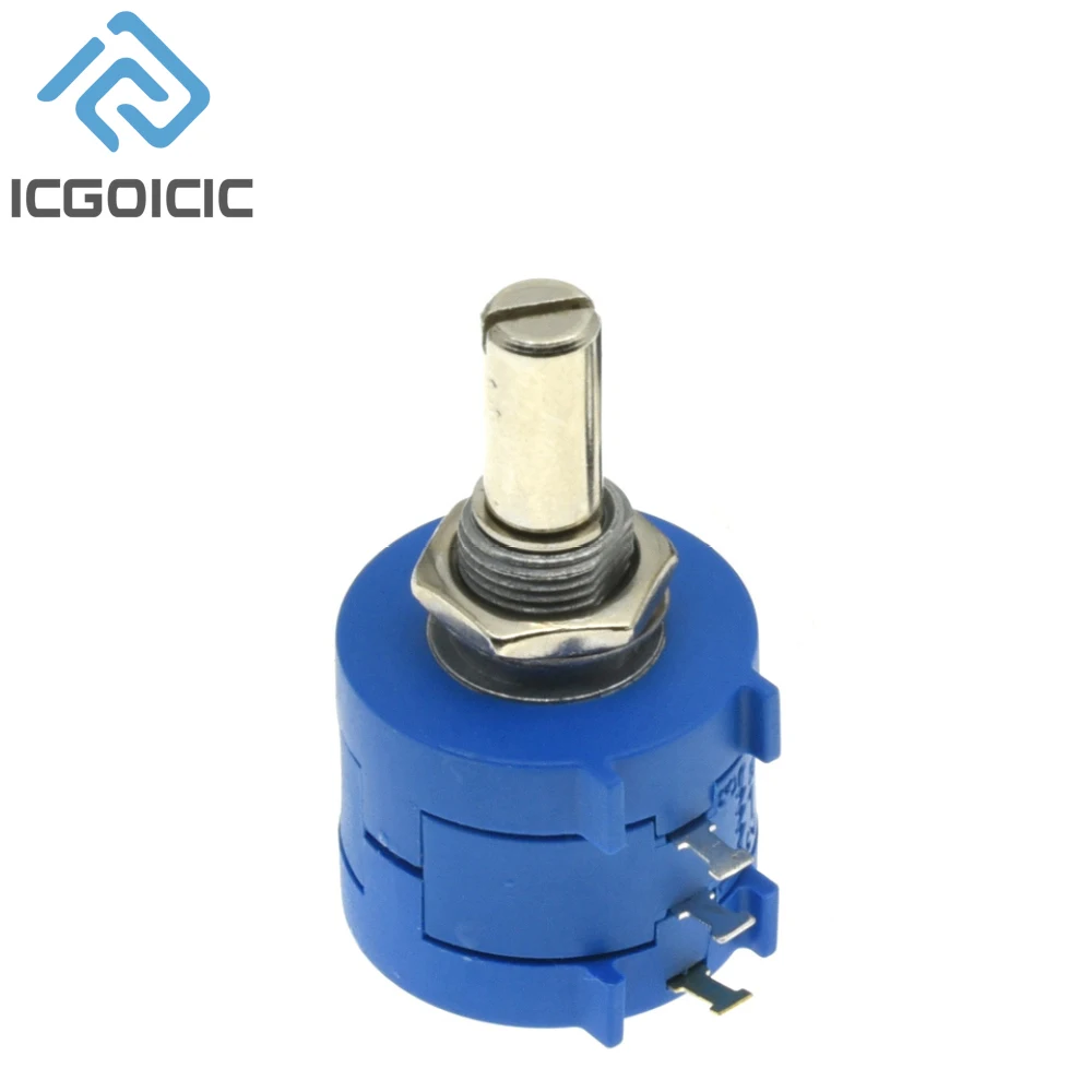 3590S Multiturn Adjustable Resistor Potentiometer Kit 100 200 500 1K 2K 5K 10K 20K 50K 100K Ohm With Potentiometer Knob A03 1Set