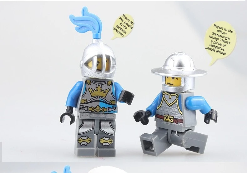 MOC-Bausteine, Bausteine im mittelalterlichen Stil, Menschenähnliche Figuren, Party- und Geburtstagsgeschenke, Spielzeug für Kinder, Zeichentrickfiguren – Detail 3