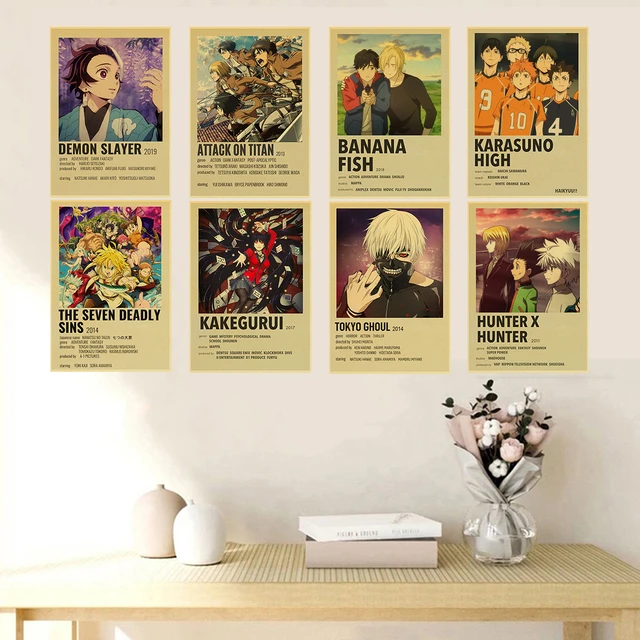 Série de anime clássico nota de morte cartazes retro kraft papel cartaz bar  decoração da sala pintura arte adesivo de parede imagem - AliExpress