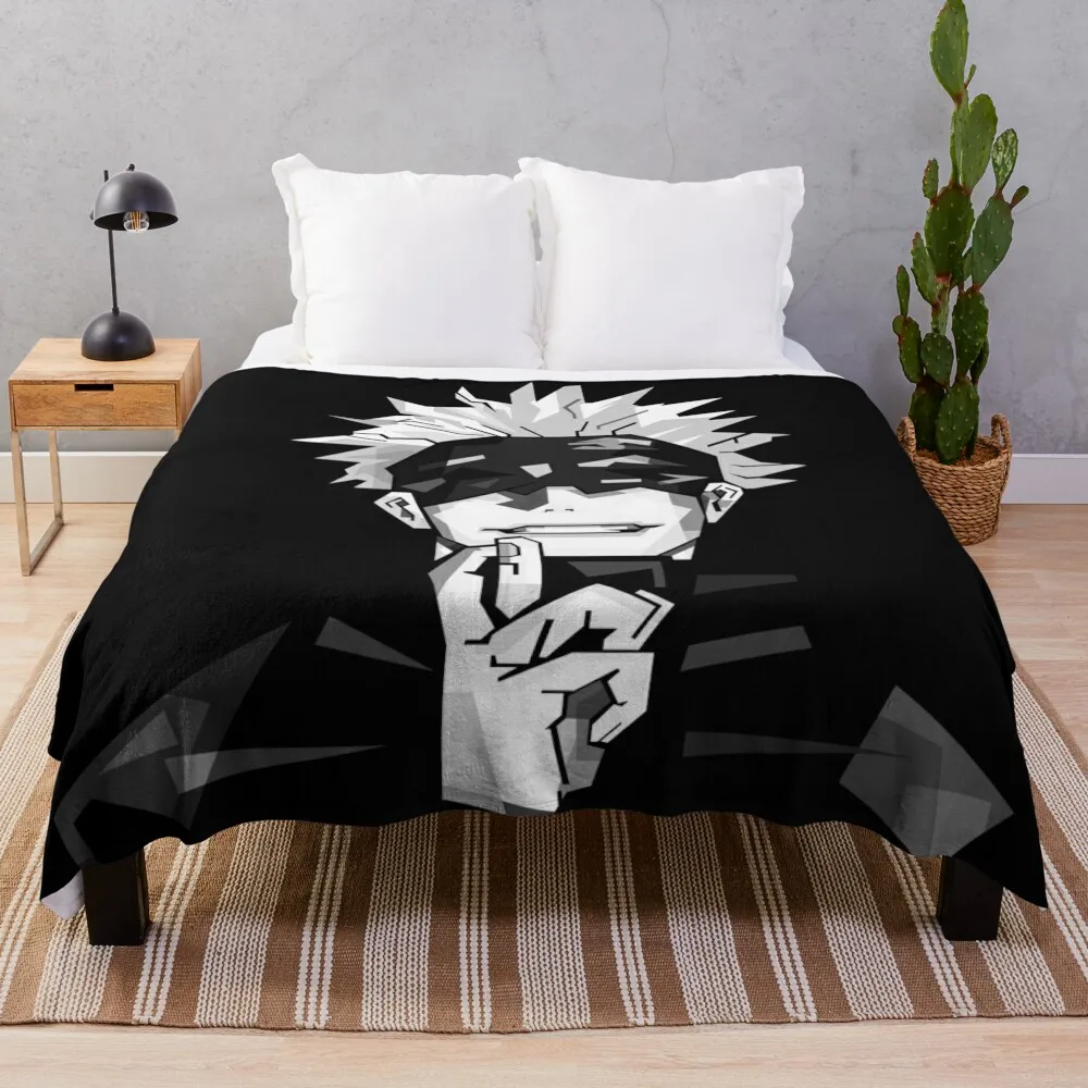 

Gojo Satoru Throw Blanket Bed Fashionable blankets and throws Moving Soft Blankets