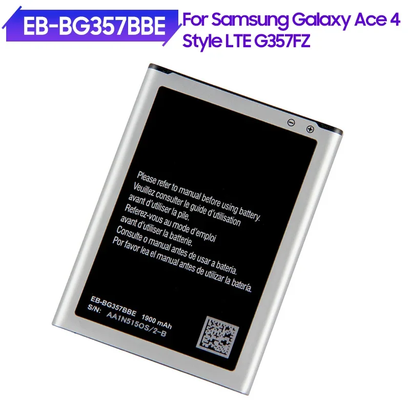 

Запасная батарея для Samsung Ace 4 GALAXY Ace Style LTE EB-BG357BBE G357 SM-G357FZ батареи 1900 мАч