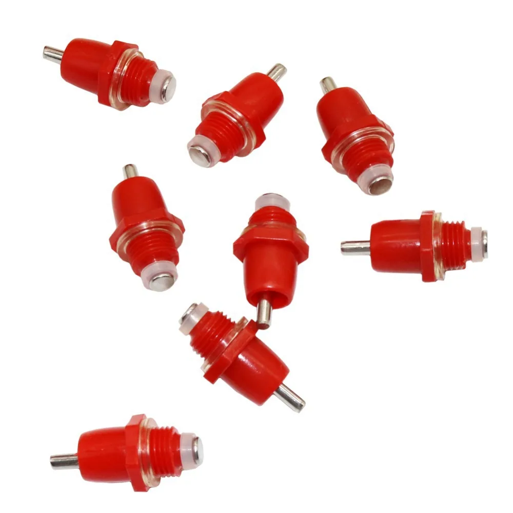 Spacesea 50 Pcs Poultry Chicken Nipple Drinkers - Spring Type Automatic Water Dispenser For Chickens, Ducks, Birds