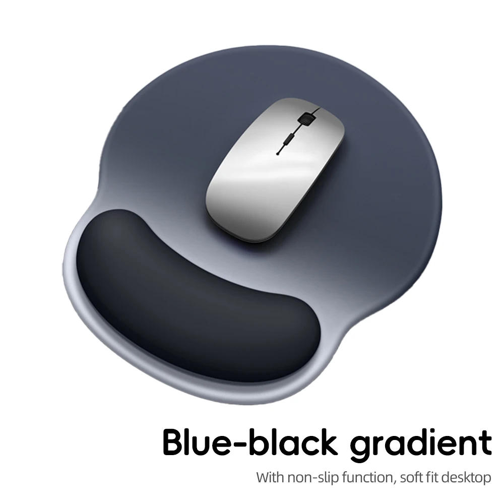 Gradient Soft Gaming Mouse Pad with Wrist Rest for Enhanced Comfort