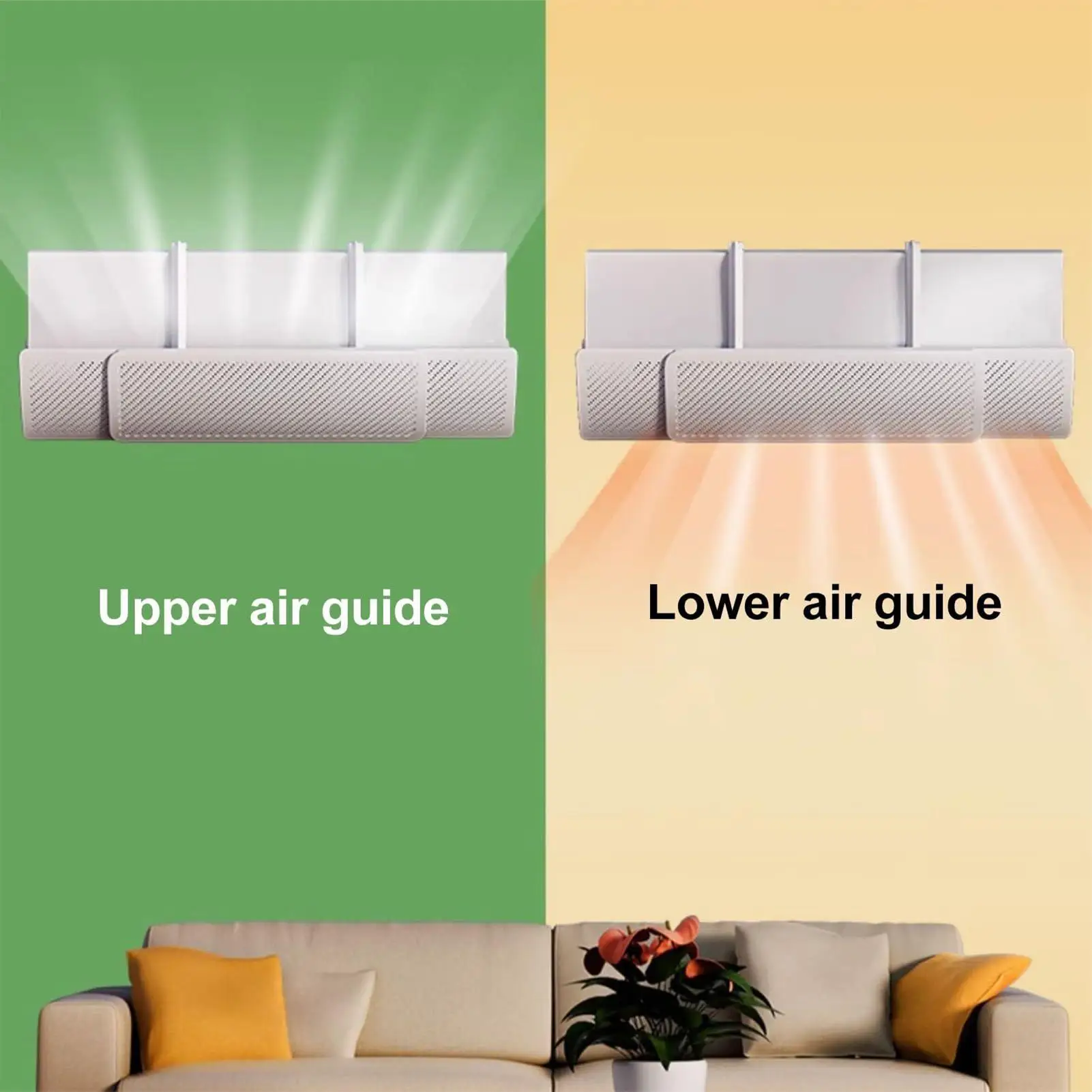 Adjustable Air Vent Deflector Anti-Direct Blow Air Guide Panel AC Vent Deflector Conditioner Baffle  Wall-mounted wind shield