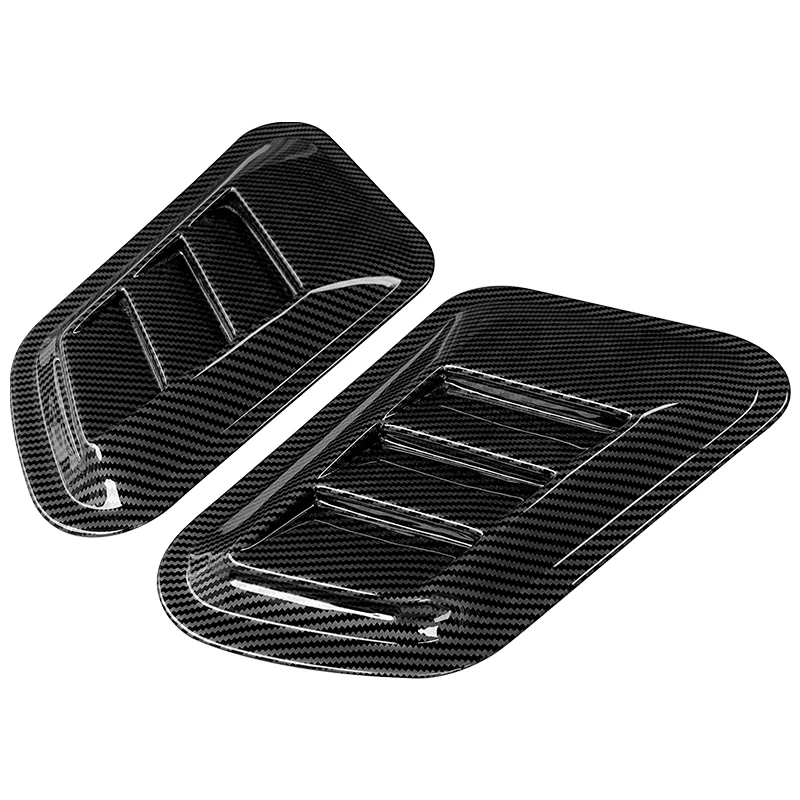 Dekorative Auto Haube Lufteinlass Spoiler Racing Intake Grille Trim ABS  Aufkleber Bonnet Vent Abdeckung Zubehör Änderung 1 Paar - AliExpress