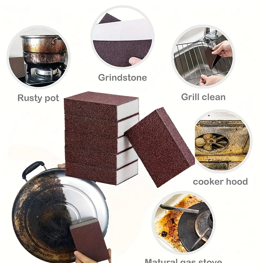 Diamond Sand Sponge Scrubber Tool For Scrubbing And Cleaning Pots And Pans