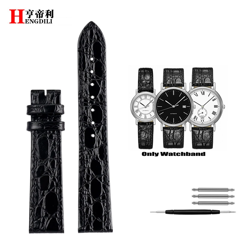Premium Genuine Leather Watchband Strap - Elegant Wristband Bracelet