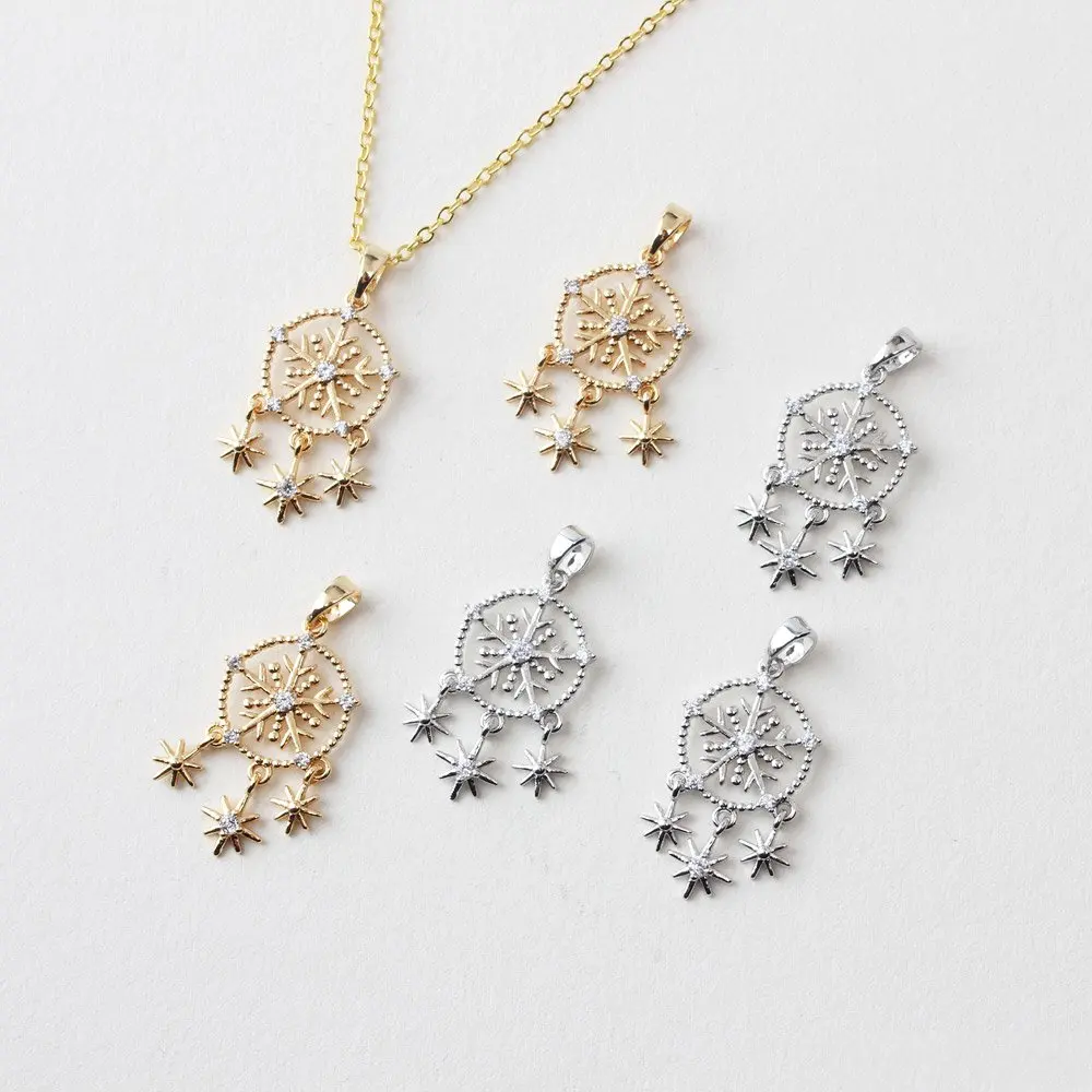 2PCS Celestial North Star Charms for Jewelry Making Pendant DIY
