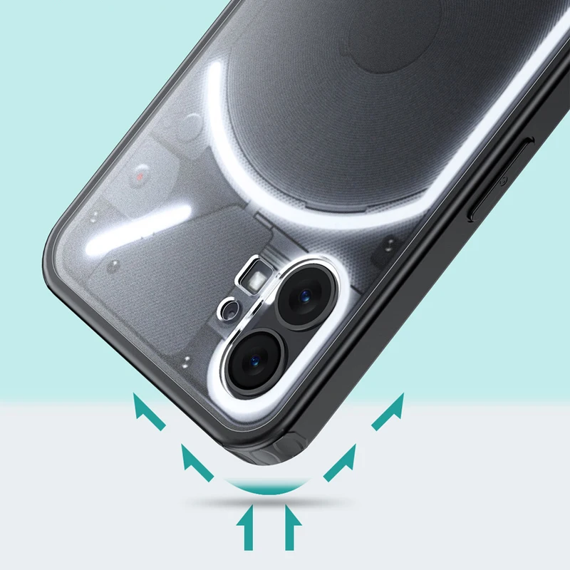Universal Protective Matte Soft TPU Armor Bumper Cover - 360° Enhanced Shockproof Case