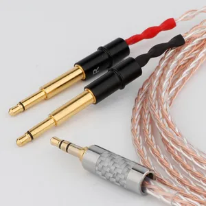 Image for 1PC HiFi OCC Silver Plated Mixed Earphone Cable Fo 