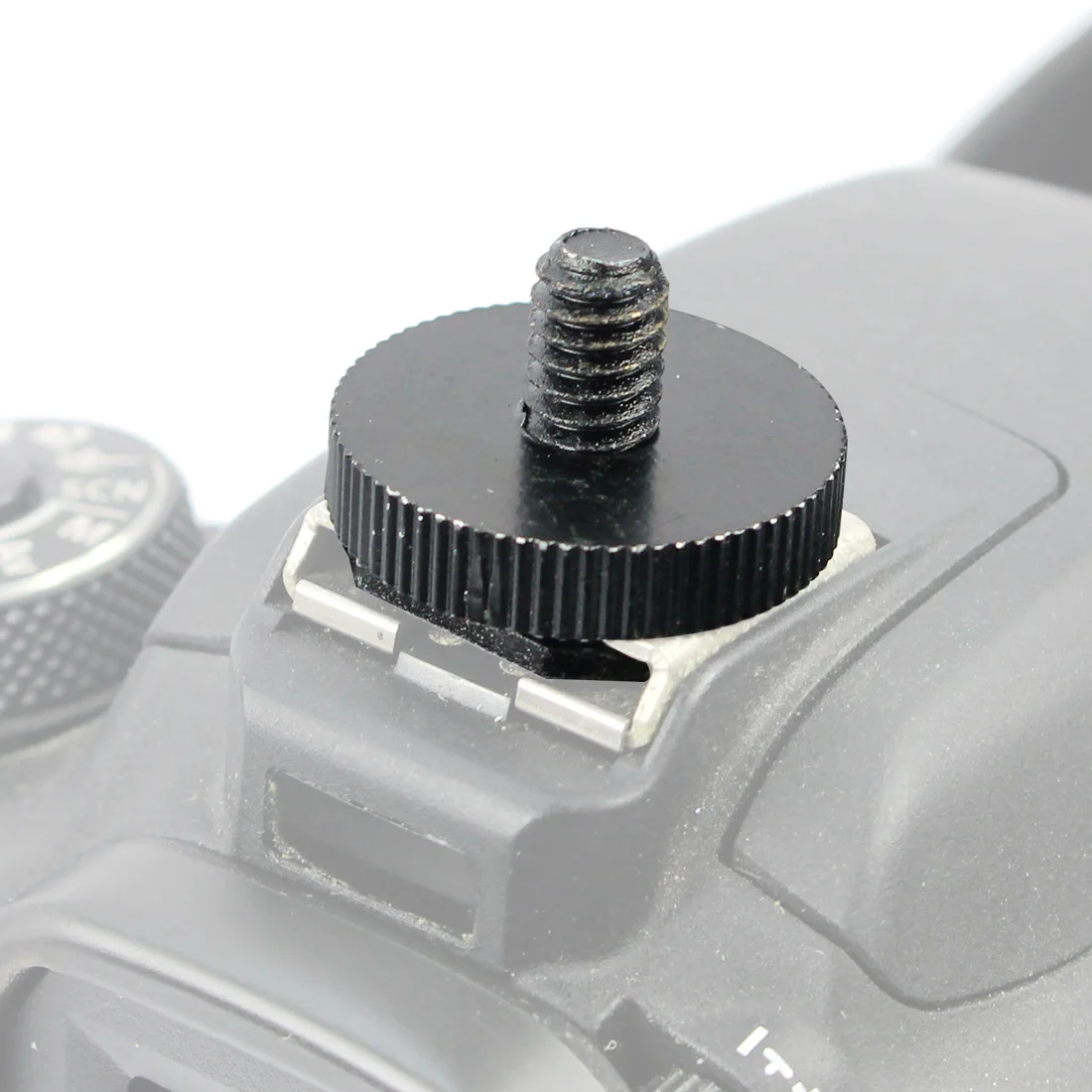 Tripod Mount Hot Shoe Adapter 1/4 3/8 inch Screw Single Nut Double Layer to Flas