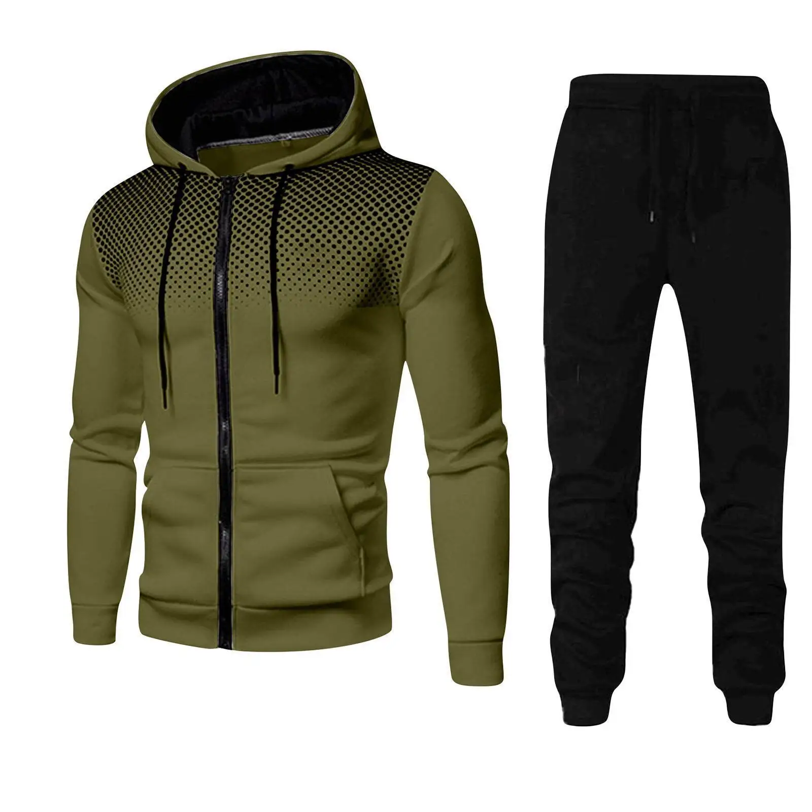 2023 New Sweater Pants Sports Fitness Men's Autumn and Winter Men's Sports Set Customized Logo