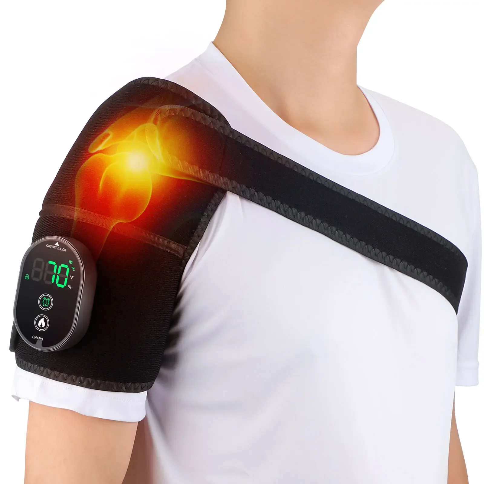 Wireless Electric Heating Shoulder Protection Knee Pad Hot Compress Elbow Joint Support Warming Shoulder Knee Elbow Brace