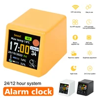 Smart Wifi Weather Station Display Weather Temperature Humidity Time Alarm Clock Desktop Decoration 1