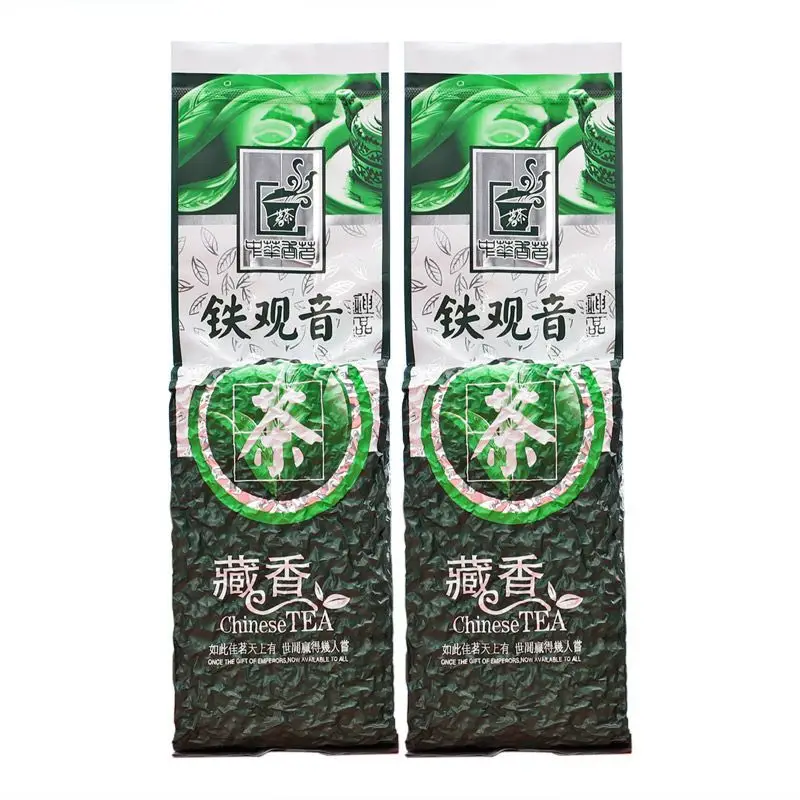 Chinese TieGuanYin Tea Set Vacuum Plastic Bags tea vacuum bags Anxi Tikuanyin Oolong Tea Recyclable Compression NO Packing Bag 250g