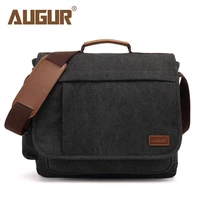 ESTARER Messenger Bag for Men 17-17.3 Inch Laptop Bag Water-resistant Canvas Computer Shoulder Bag Briefcase for Work College 1