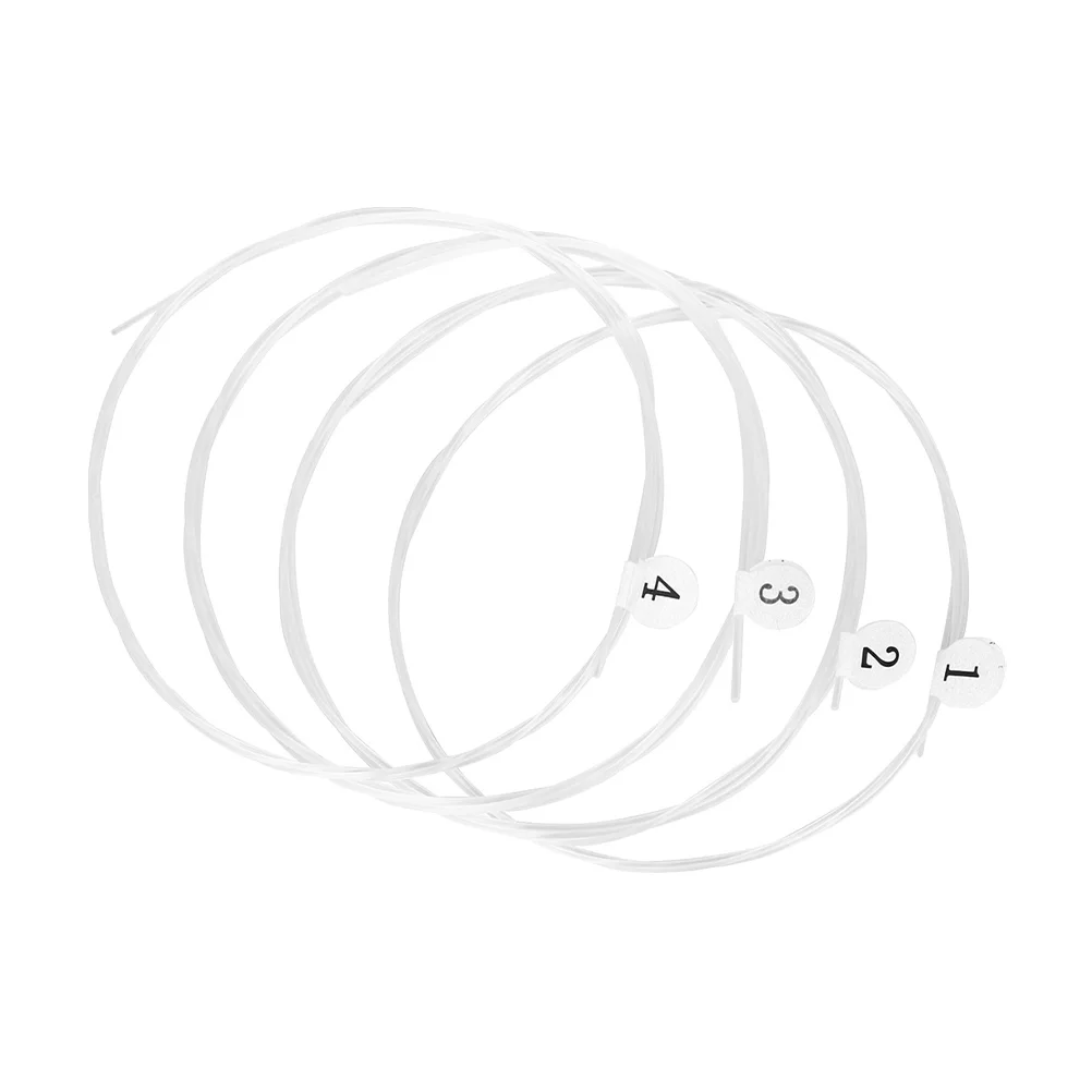 

4 Pcs Ukulele Strings Instrument Accessories Guitar Accessory Music Wire Replacement Parts