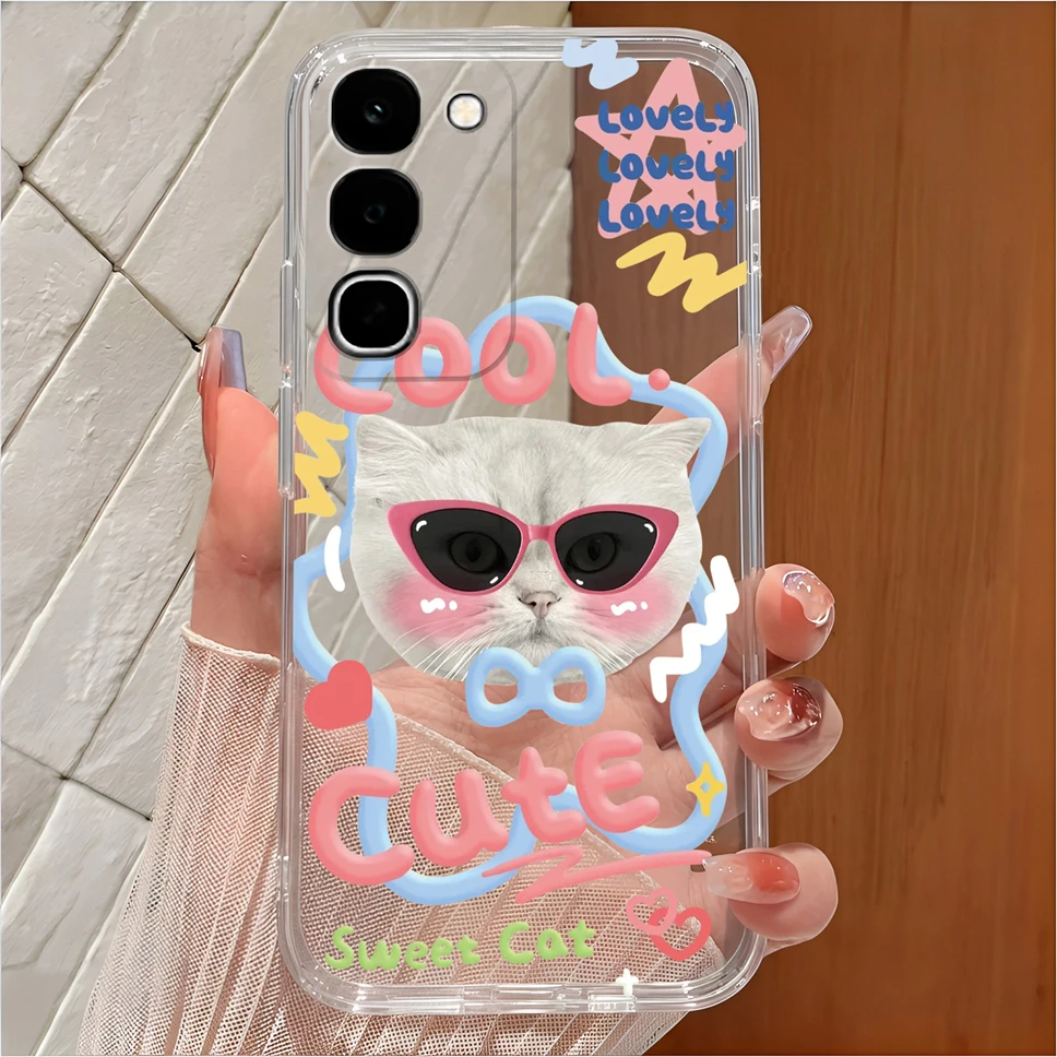 Cute Cartoon Clear Soft TPU Silicone Shockproof Phone Case - Anti-Slip Cover