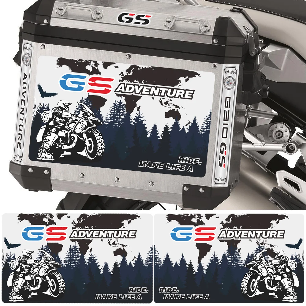 For BMW G310GS G310 ADV GS Panniers Aluminium 310 Motorcycle Stickers  Luggage Tail Top Side Box Cases  Decal Adventure
